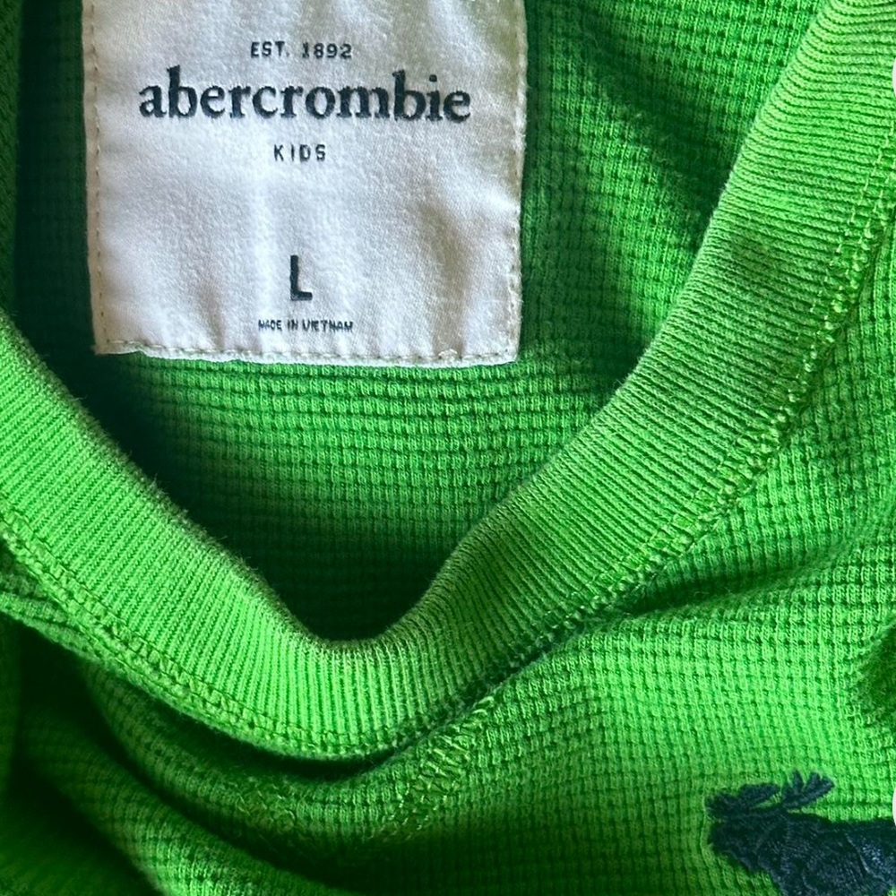 lime green abercrombie thermal